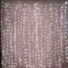 White Sheer Organza & White Led Lights Photography Backdrop - 18Ftx9Ft