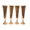 Flute Flower Vase - Gold