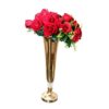 Flute Flower Vase - Gold