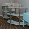Curved Bar Table - Glass
