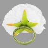 Silk Peony Flower Napkin Ring Holder - White